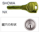 SHOWA,NX／鍵穴の形状